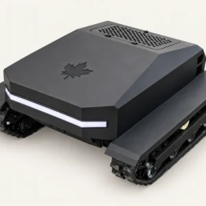 1200LP enclosed tracked mower with black upper cover