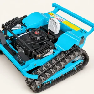 Blue 550L-E tracked mower with extended open frame