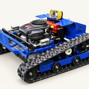 Blue 800L-D tracked mower with exposed engine