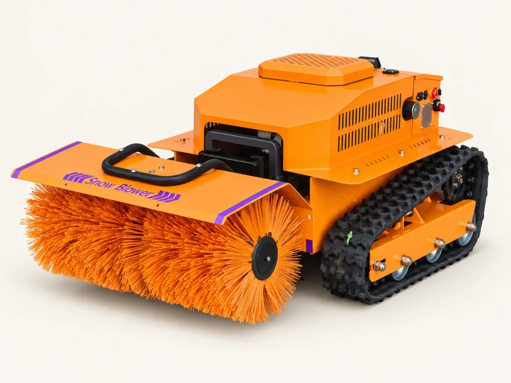 Remote Control Tracked Snow Sweeper